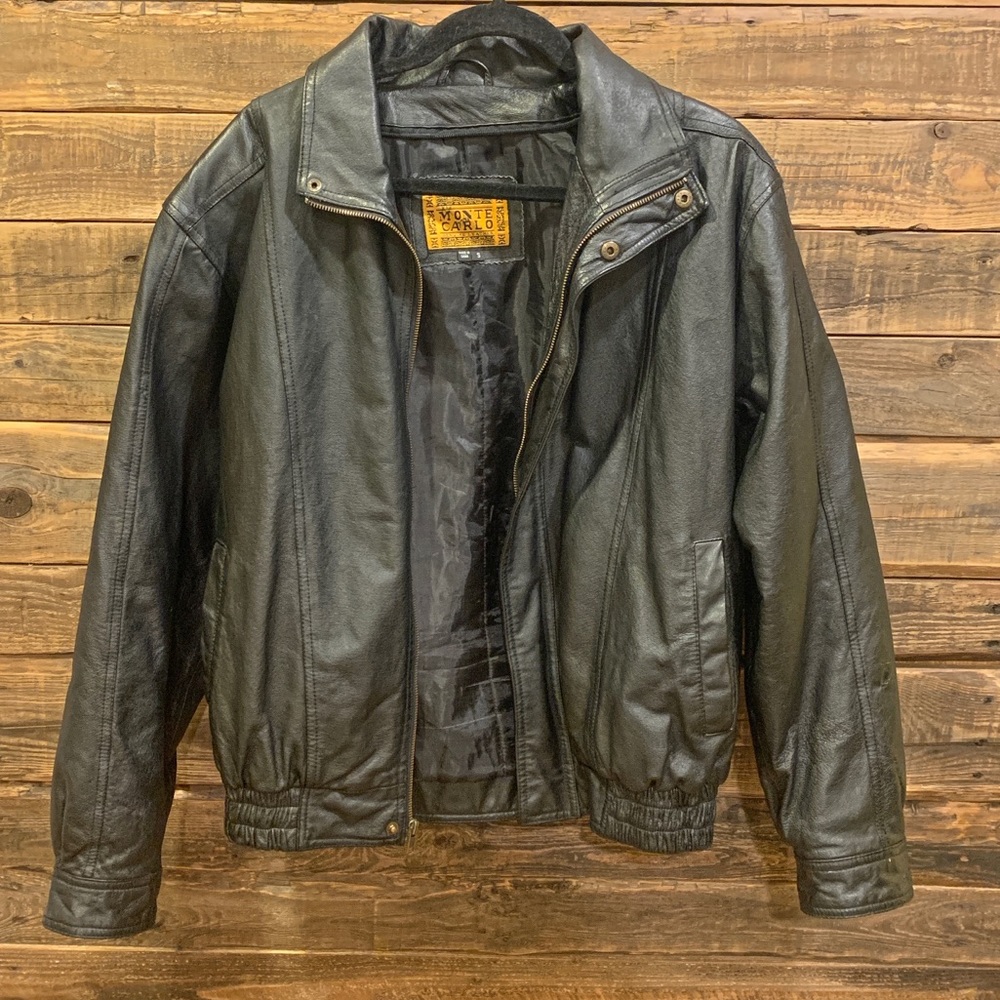 Monte Carlo Genuine Leather Coat Men’s Small